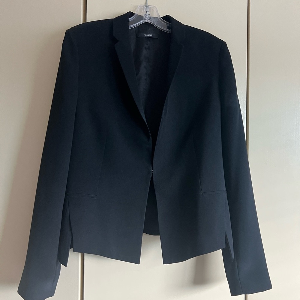 Tahari Midnight Black Blazer
